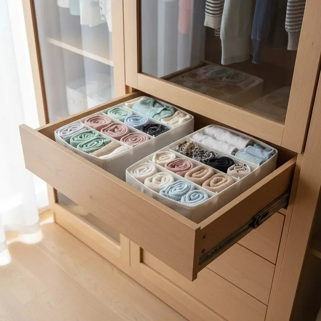 Kit 5 Colmeias Organizadora P/ Gaveta Roupas Baby E Adulto