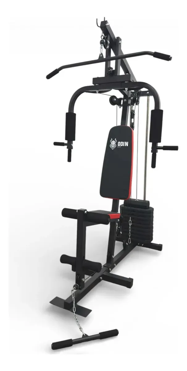 Estação De Musculação 45kg Aparelho Ginástica Odin Fit