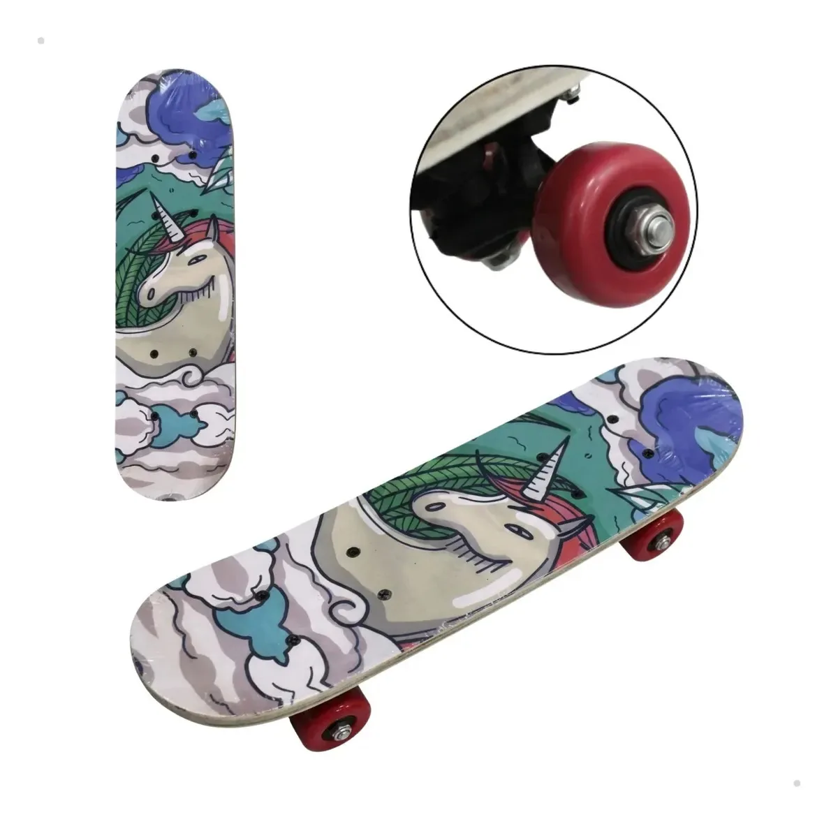 Skate Infantil Personalizado Hape Madeira Roda All Designs