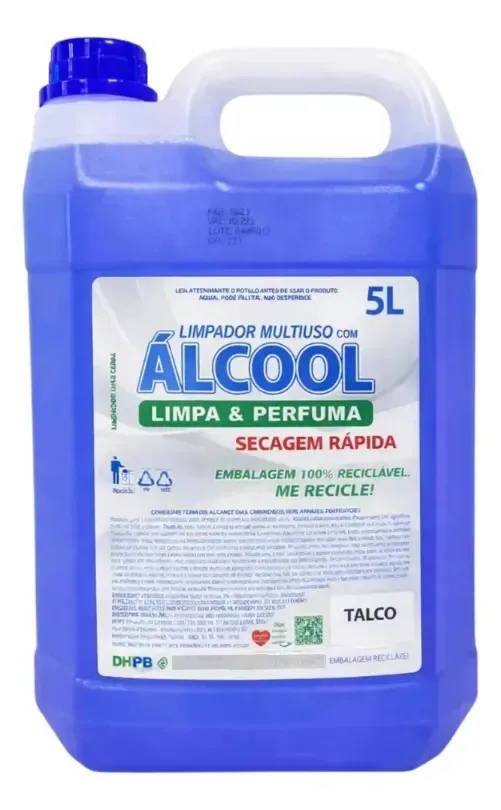 Alcool Perfumado Talco Dhpb 5l Limpeza Multiuso