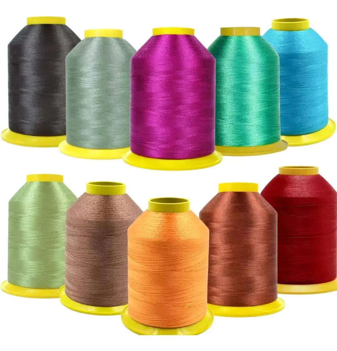 Kit 10 Linhas De Bordado Setta Lumina 1000m Cores Sortidas Multicolor