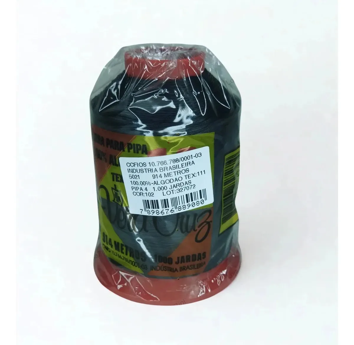Linha De Pipa Vera Cruz Fio 4 1000 Jardas Preta
