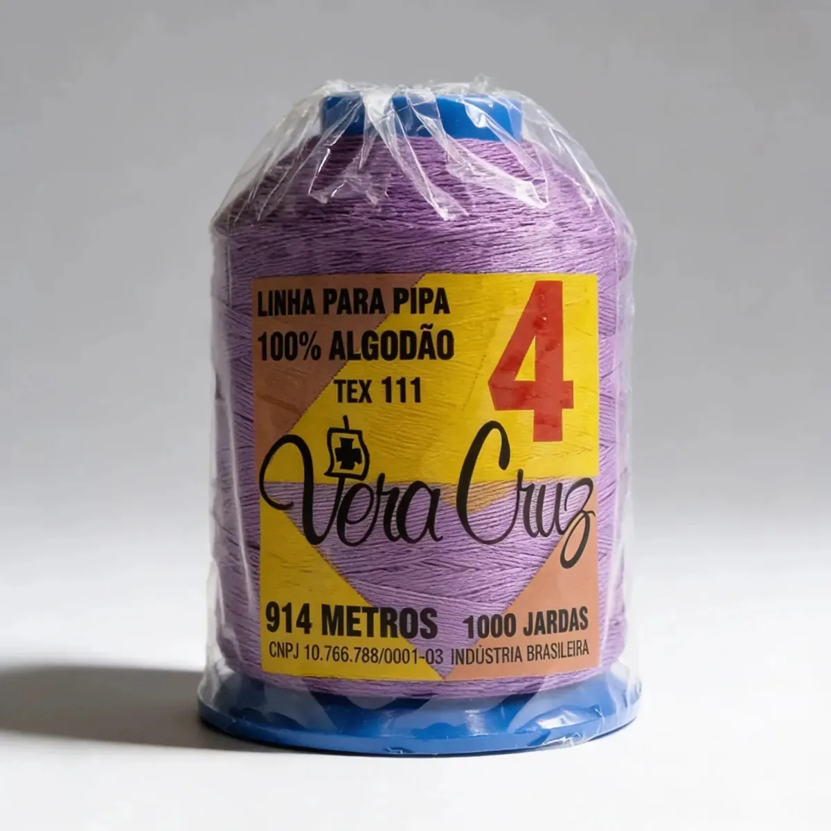 Linha De Pipa Vera Cruz Fio 4 1000 Jardas Roxa