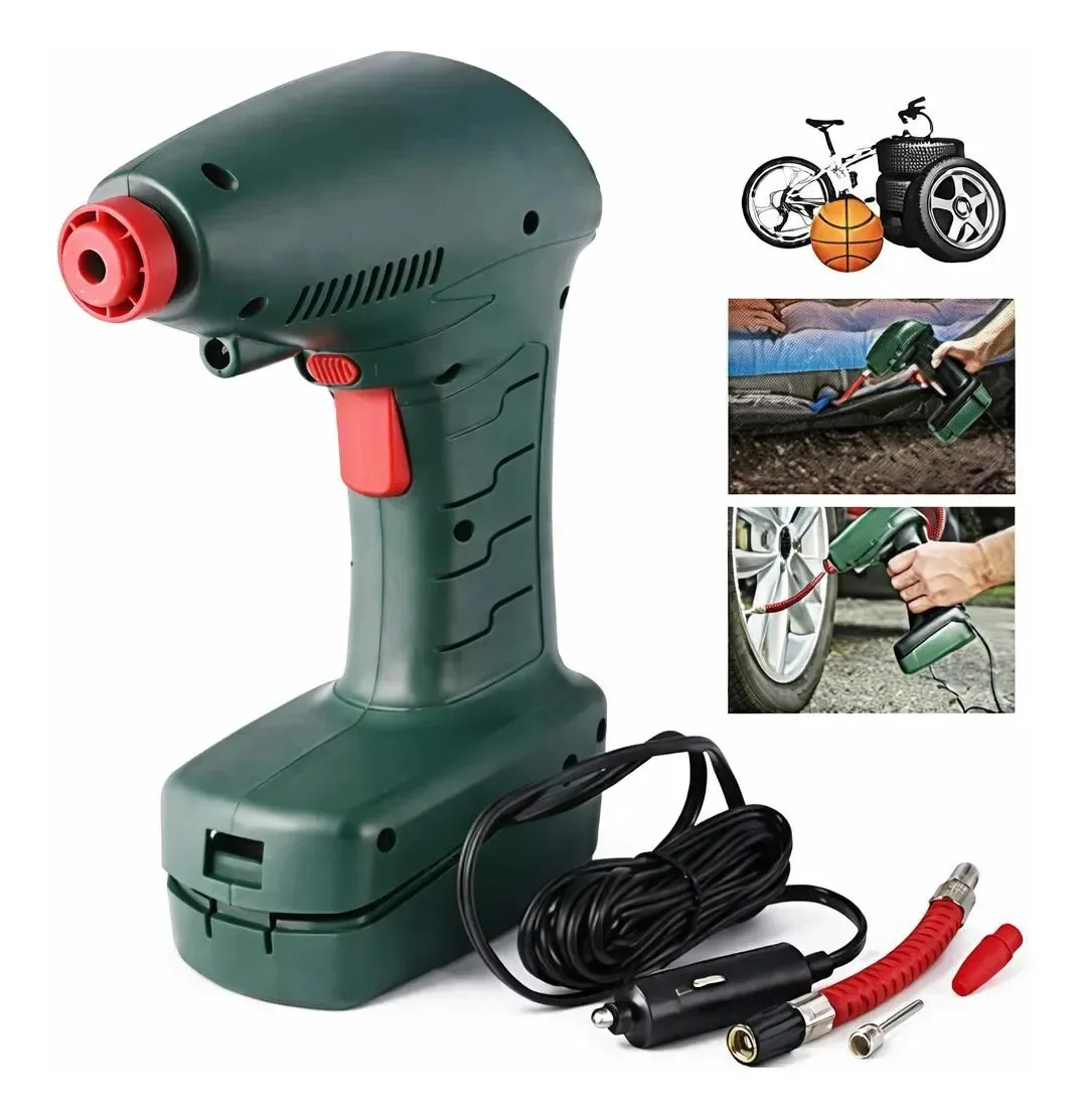 Mini Compressor Ar Portatil Calibrador Automotivo