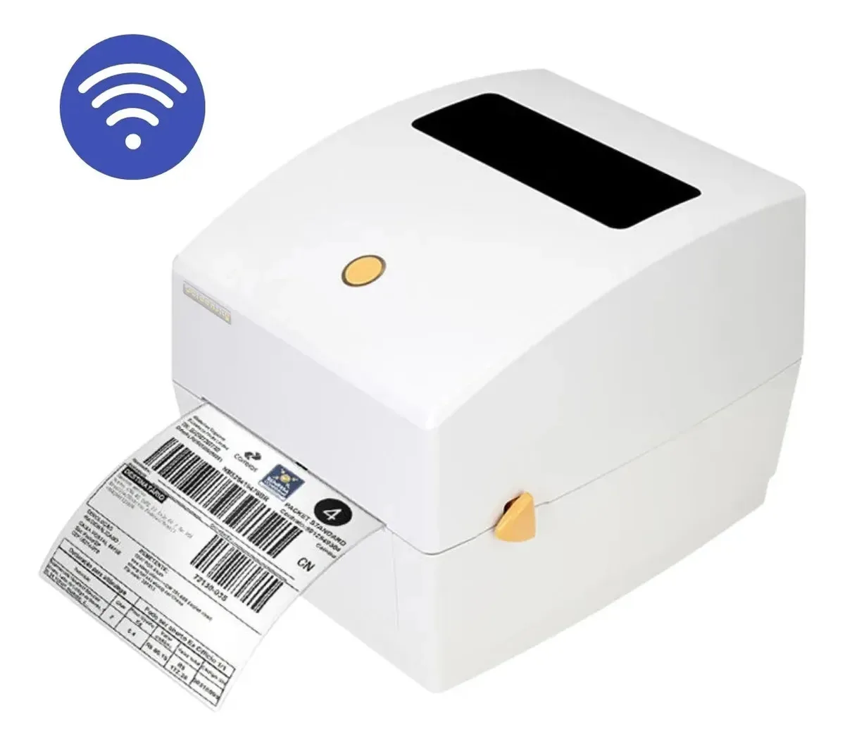 Impressora Térmica Etiqueta 110mm Tipo Zebra Wi-fi Zpl Sem Ribbon Adesiva Código Barras Ecommerce