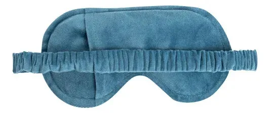 Máscara De Dormir Suede | Elástico Forrado Azul Aroma - Lavanda