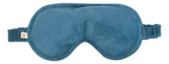 Máscara De Dormir Suede | Elástico Forrado Azul Aroma - Camomila