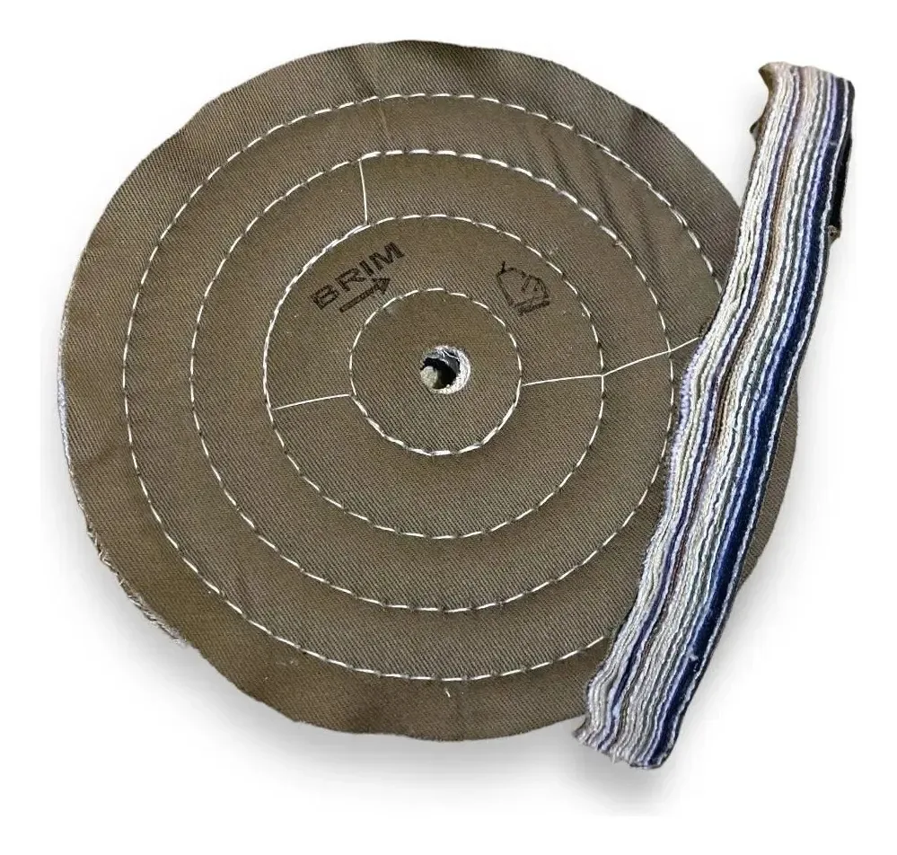 Roda Brim 200mm-polimento Alumínio/inox/metal Cm Polimento Cinza