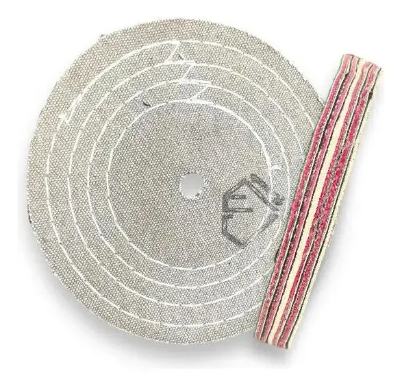 Roda Lona - Polimento Abrasivo Ferro Aço 150mm Cm Polimento Cinza