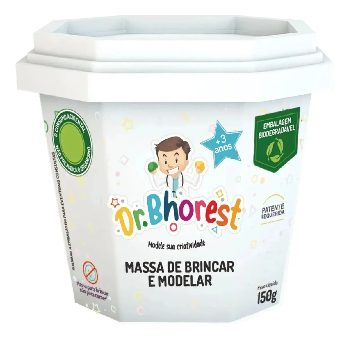 Massa Para Modelar Branca 150g