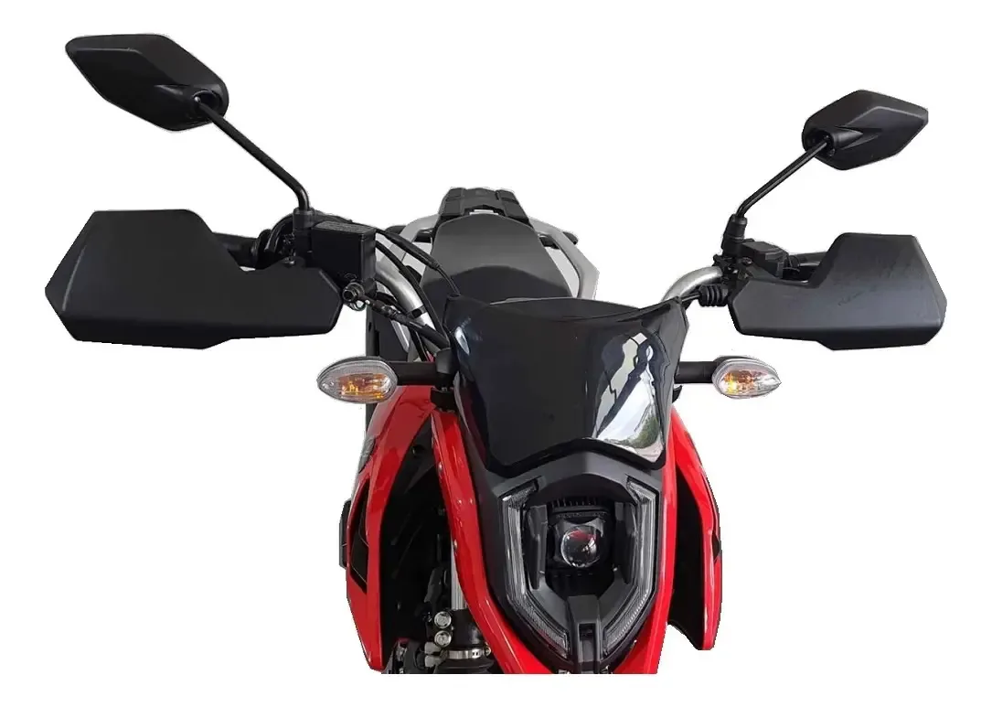 Acessório Protetor Mãos Manoplas Manetes P/ Crosser 150 2024 Preto Esquerdo/direito