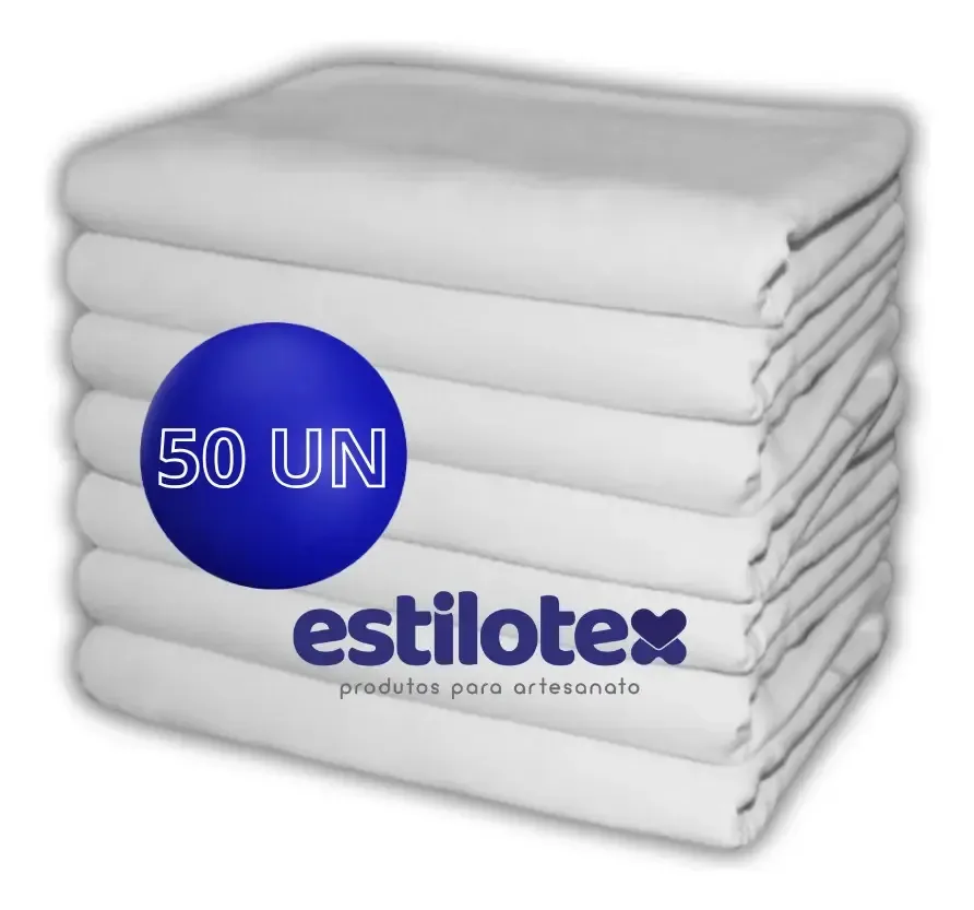 Kit 50 Panos Prato Liso Big Extra Grande Algodão Bainha