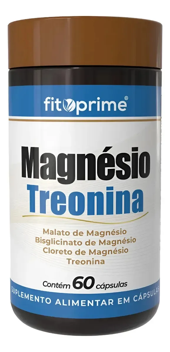 Magnésio Treonina Blend De Magnésio Com Treonina Fitoprime 60 Cápsulas