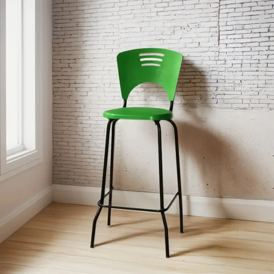Banqueta Alta Preto Direto De Fábrica Reforçada C/ 6 Unid Pintura Eletrostática Verde-escuro