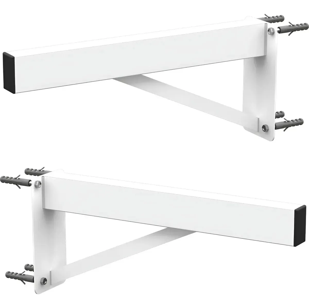 2 Suportes Pia Parafusar Bancada Aparador 80 Cm - Branco