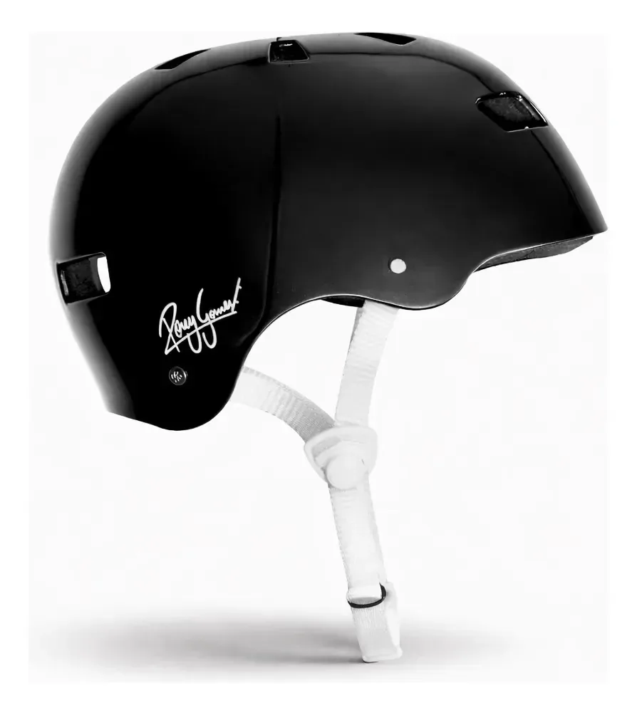 Capacete Niggli Rony Gomes Pro Model em Polipropileno Preto Brilho