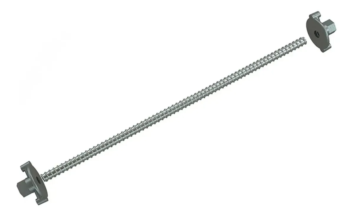 Kit 10 Barra Ancoragem 5/8 700mm C/ Porca E Flange Soldada