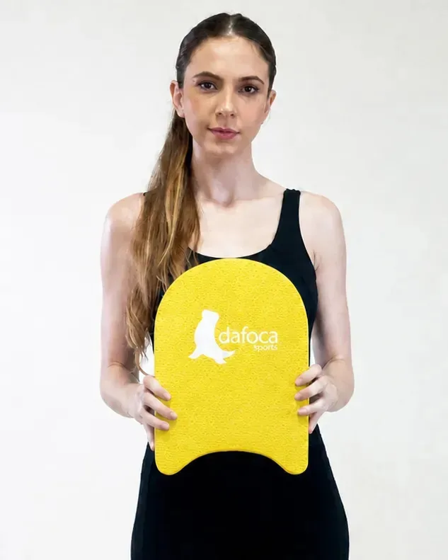 Pranchinha Aprendiz Natação Boia Infantil Df1082 34cm Dafoca Amarelo