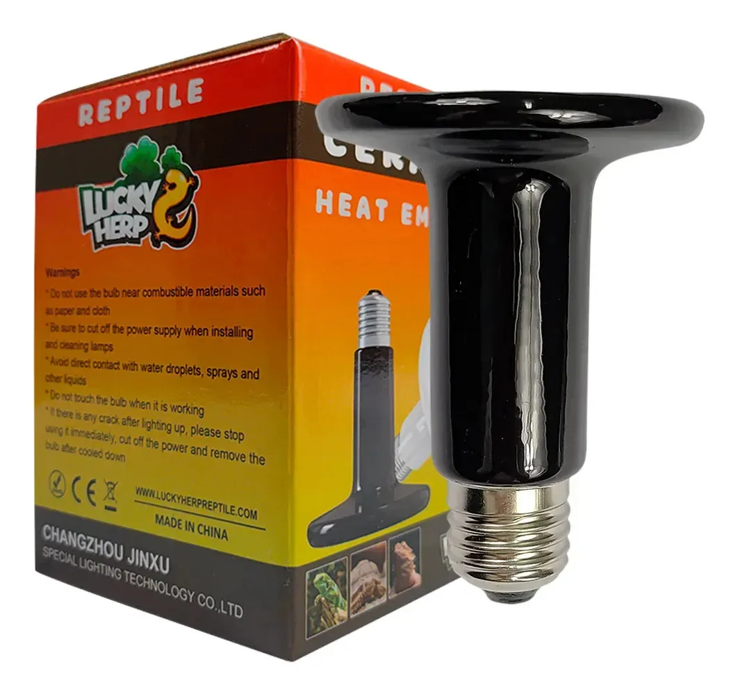 Lucky Herp Lâmpada De Cerâmica Aquecimento Para Répteis 50w