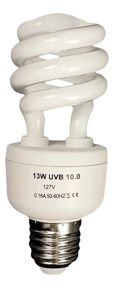 Répteis Lâmpada Florescente 30% Uva Uvb 10.0 13w Lucky Herp