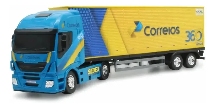 Caminhão Baú Em Miniatura Correios
