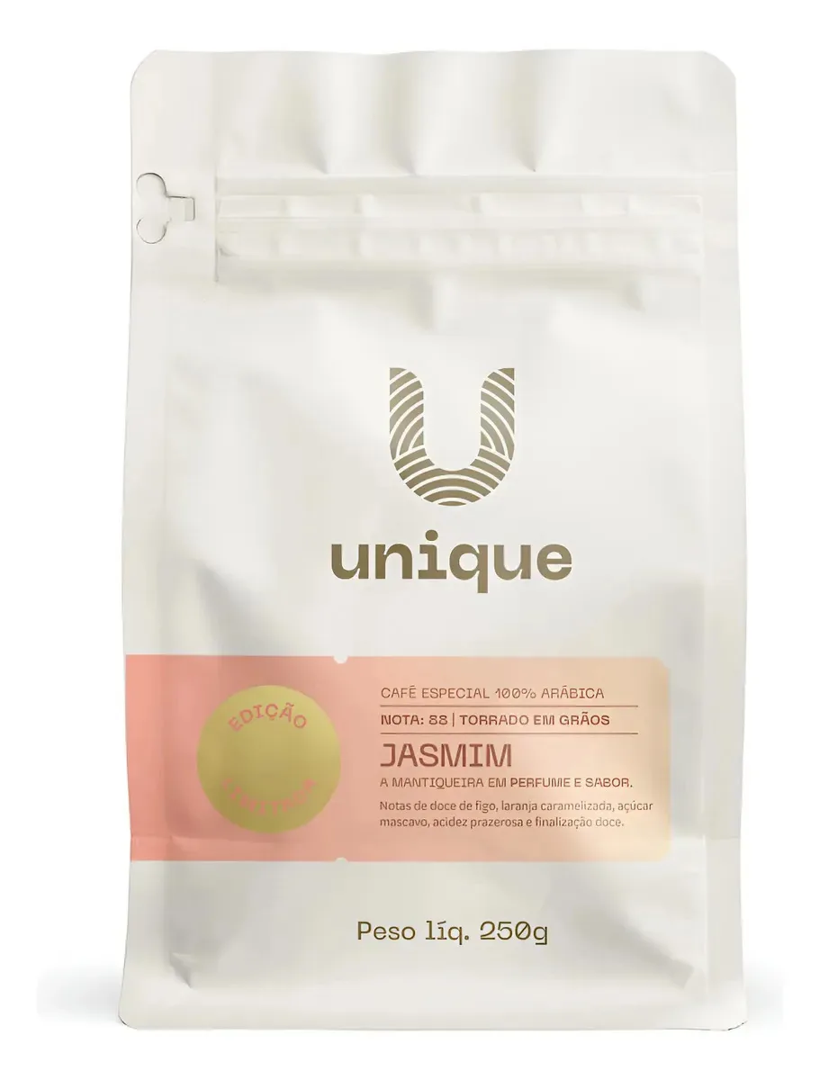 Café Jasmim Em Grãos 100% Arábica 250g Unique
