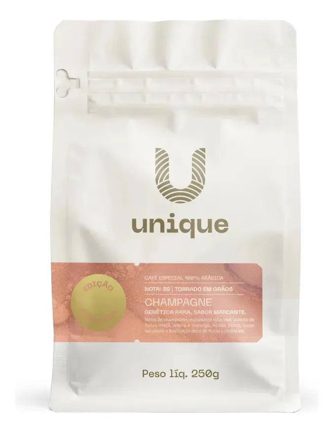 Café Champagne Em Grãos 100% Arábica 250g Unique