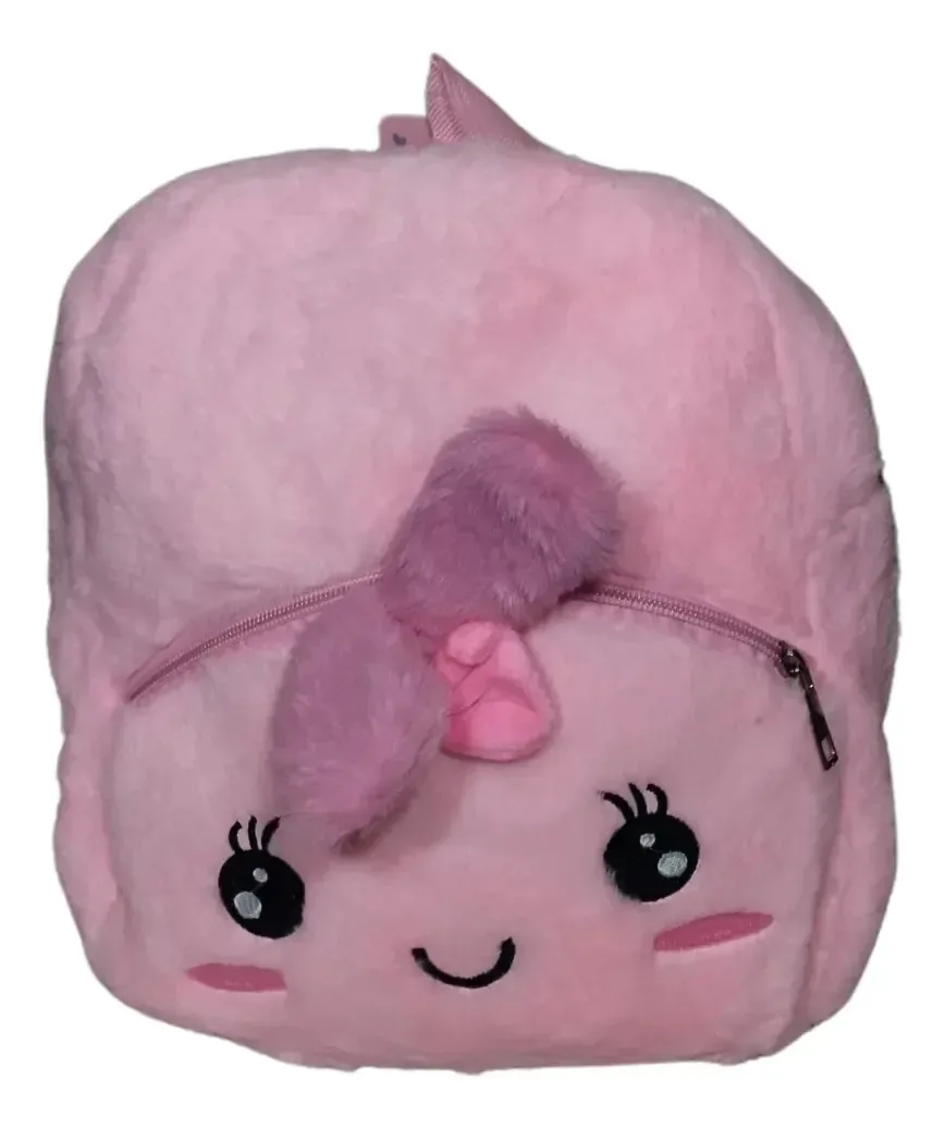 Bolsa Mochila Dcarte Bichinhos Fofinhos Pelúcia Cor Coelho