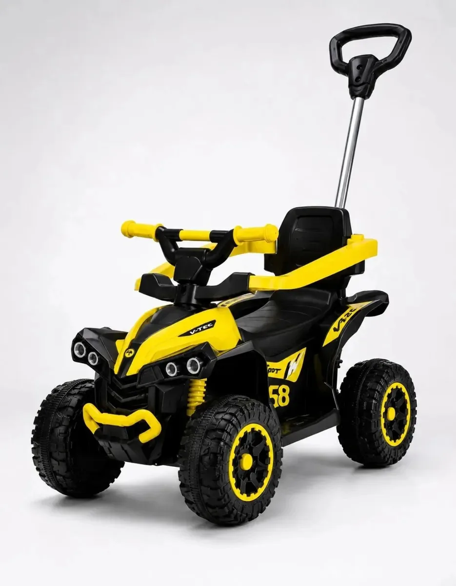 Carro Infantil Passeio Empurrador Suspensão Quadriciclo 23kg Amarelo