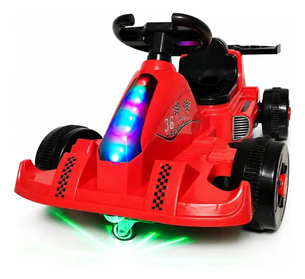 Carro Elétrico Bang Toys KART KAR INFANTIL 6V VERMELHO