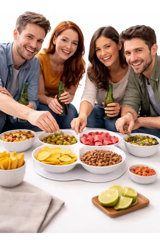 Petisqueira 4 Divisórias Para Petisco
