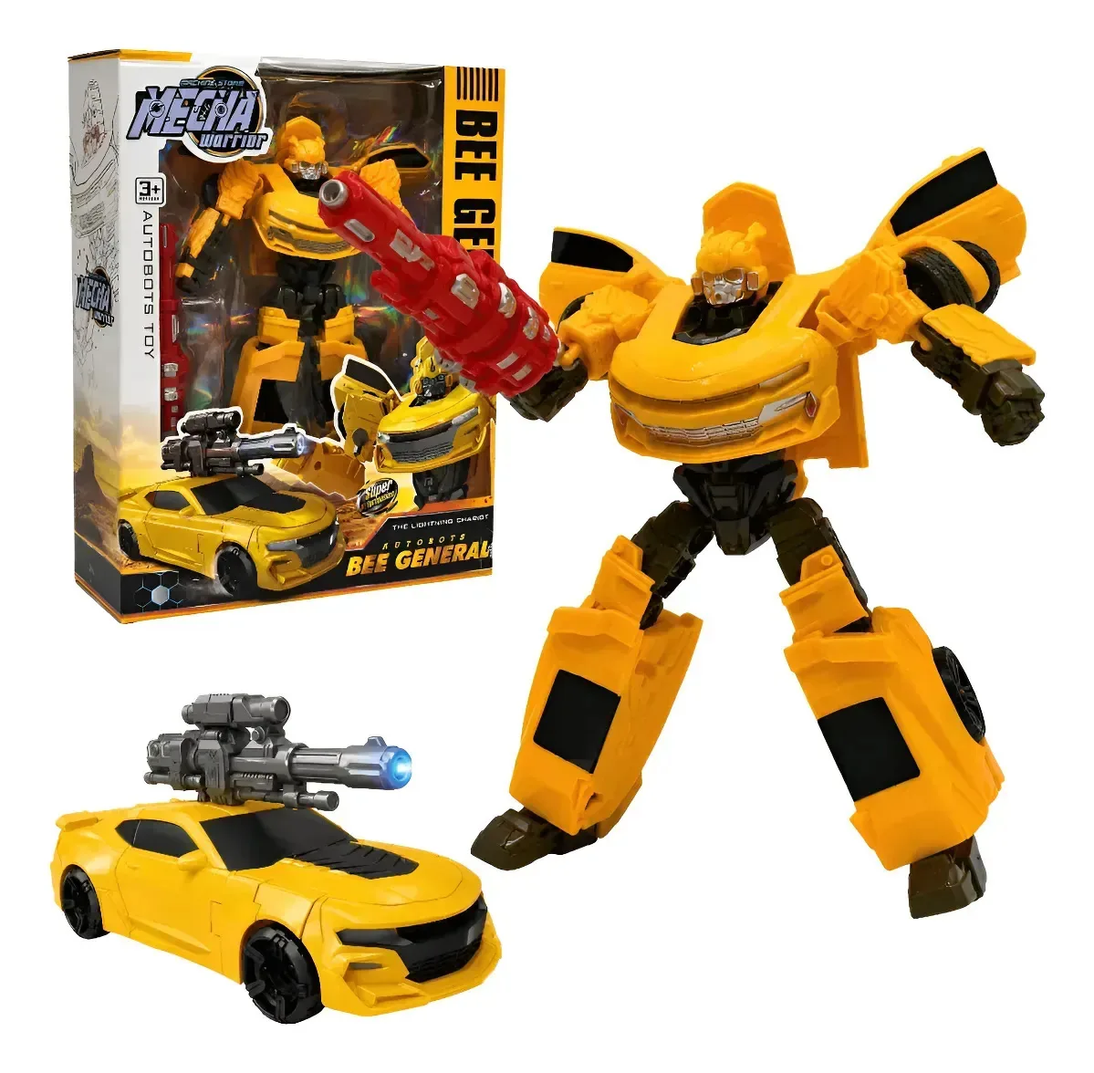 Robô Transformers Brinquedo Grande Bumblebee Carrinho Menino