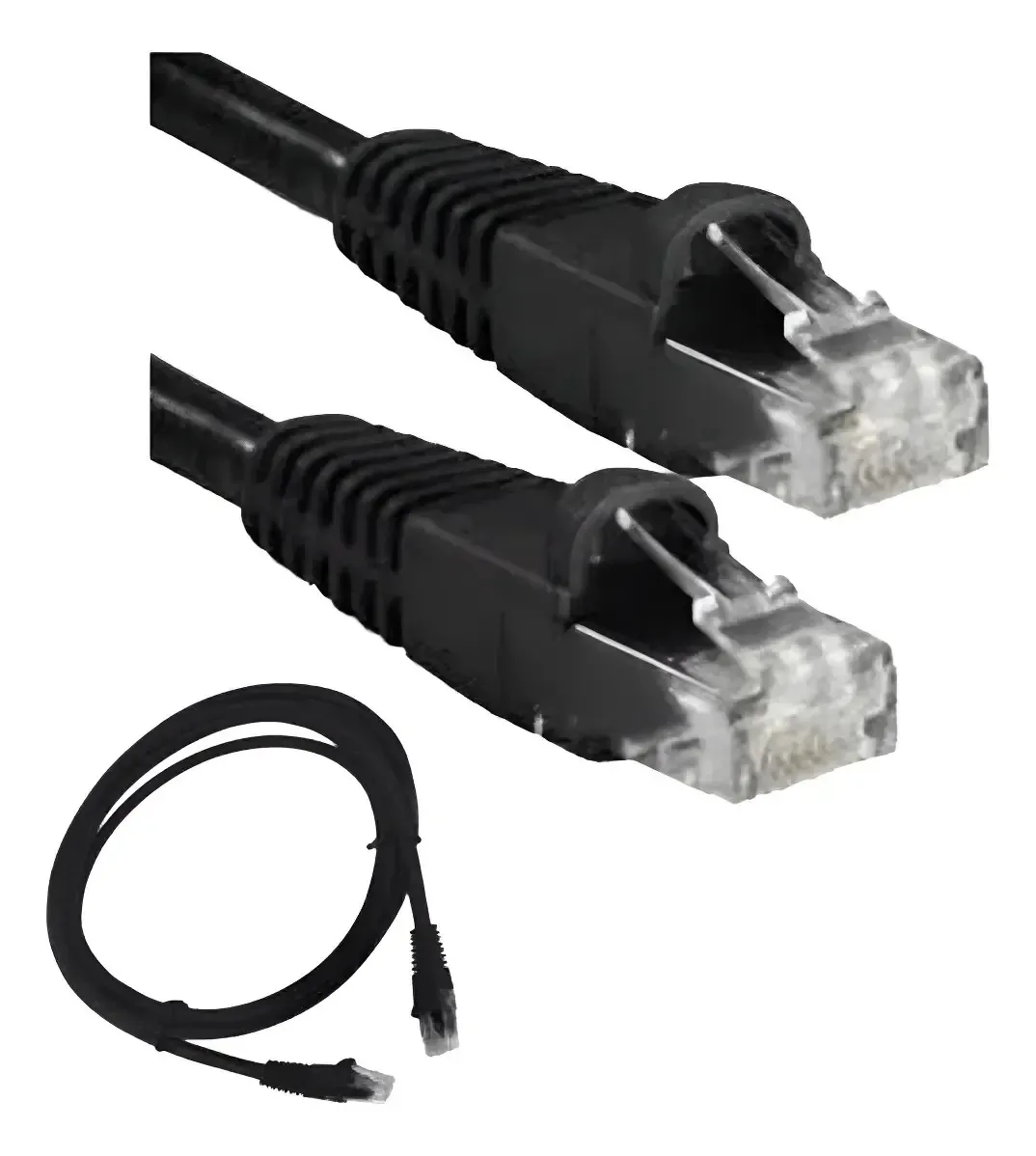 Cabo De Rede Cat5e 2 Metros Montado - Preto