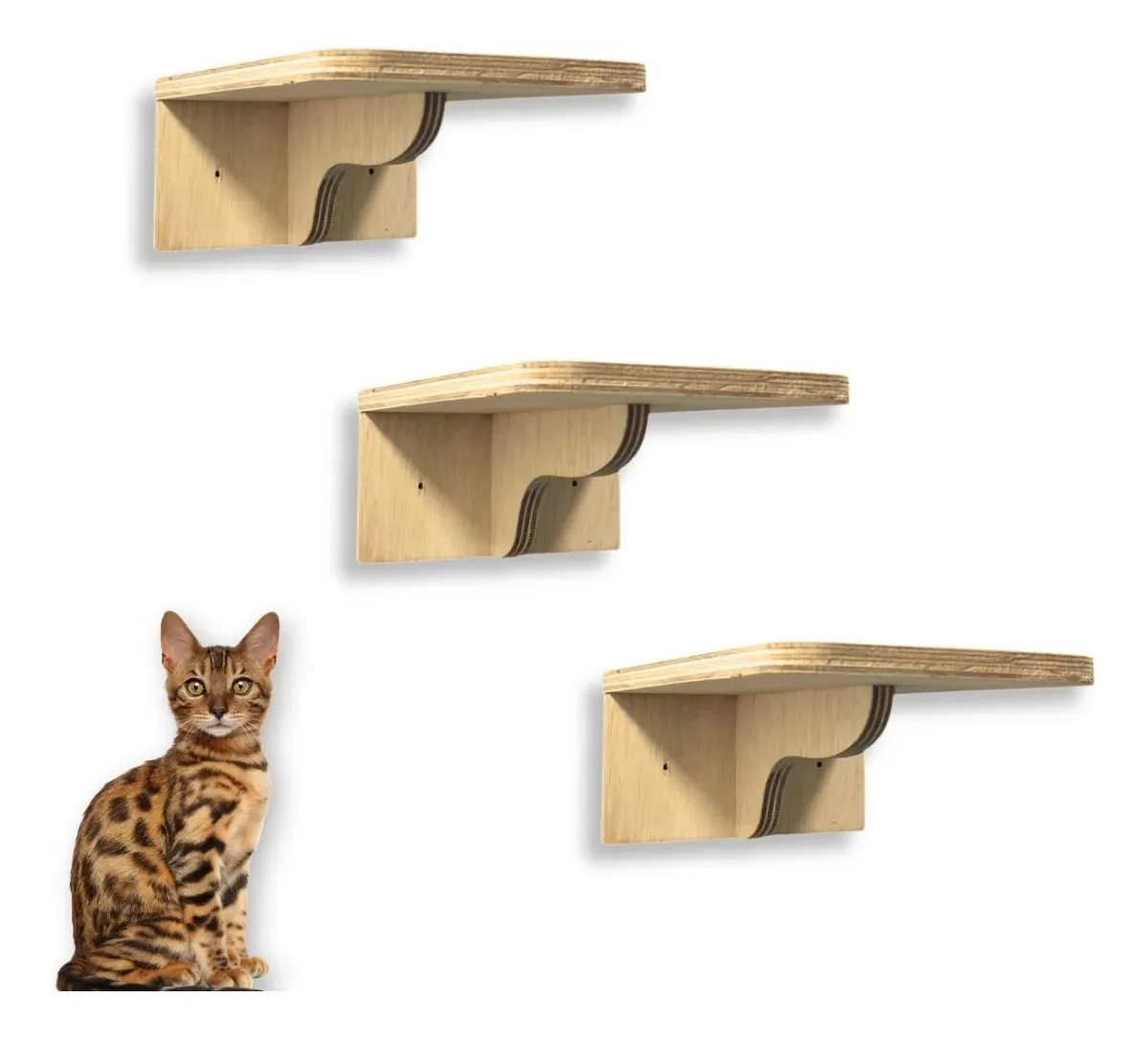 Prateleira Gato 3pçs Área Externa Playground Gato Resistente