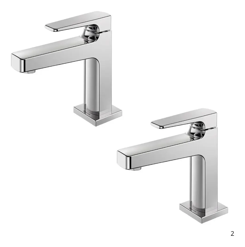 Kit 2 Torneiras Bica Baixa 1/2 Docol Lift Chrome Cinza