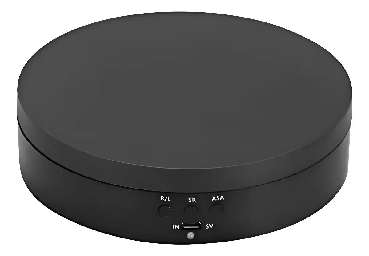 Base Para Fotografar Produtos Elétrica 360º Expositora Preto