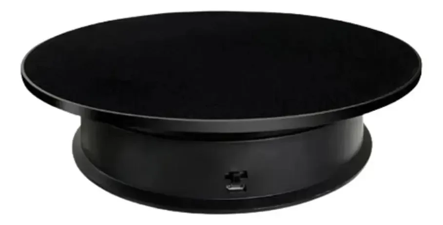 Base Elétrica Para Fotografia Profissional Suporta Até 8kg Preto