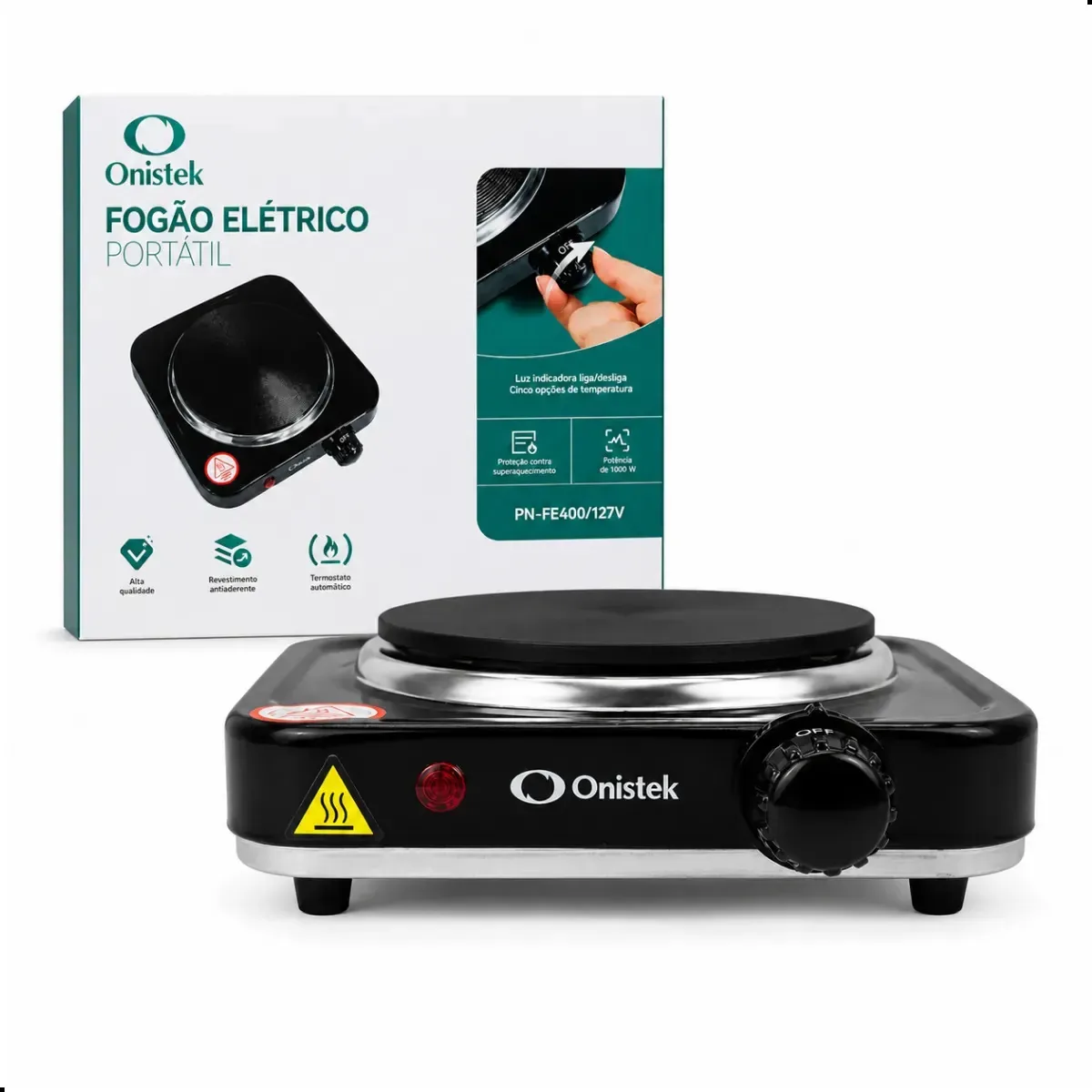 Fogão cooktop elétrica - Onistek ON-FE400 cor 1 queimador