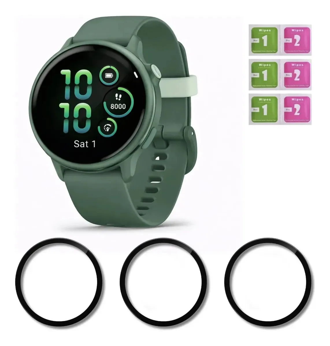 Kit 3 Película Vidro Para Garmin Vivoactive 6