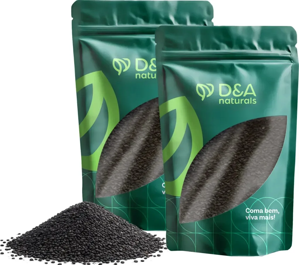 Gergelim Preto 2kg - D&a Naturals