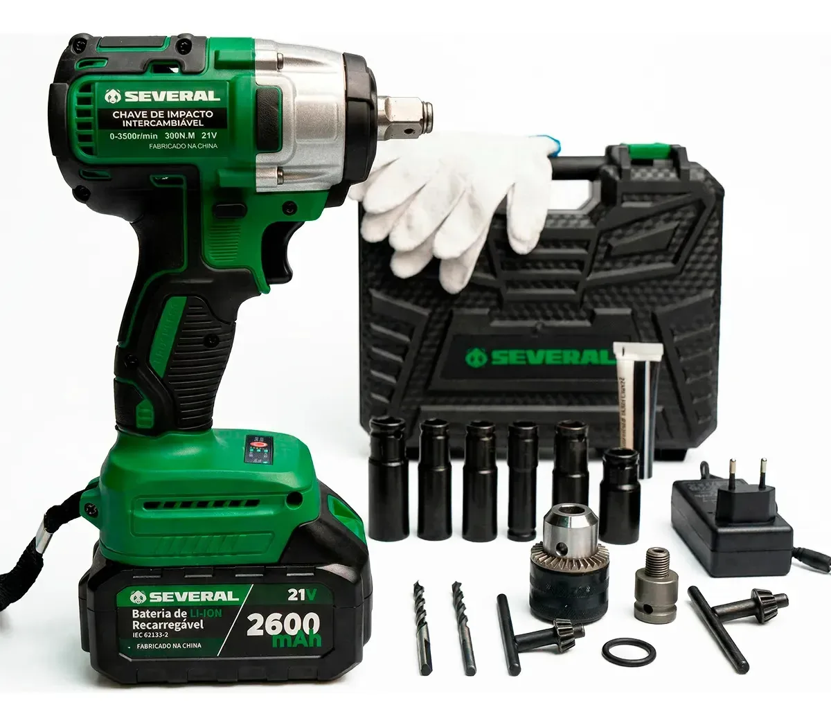 Chave De Impacto Parafusadeira Furadeira Several Importados Verde