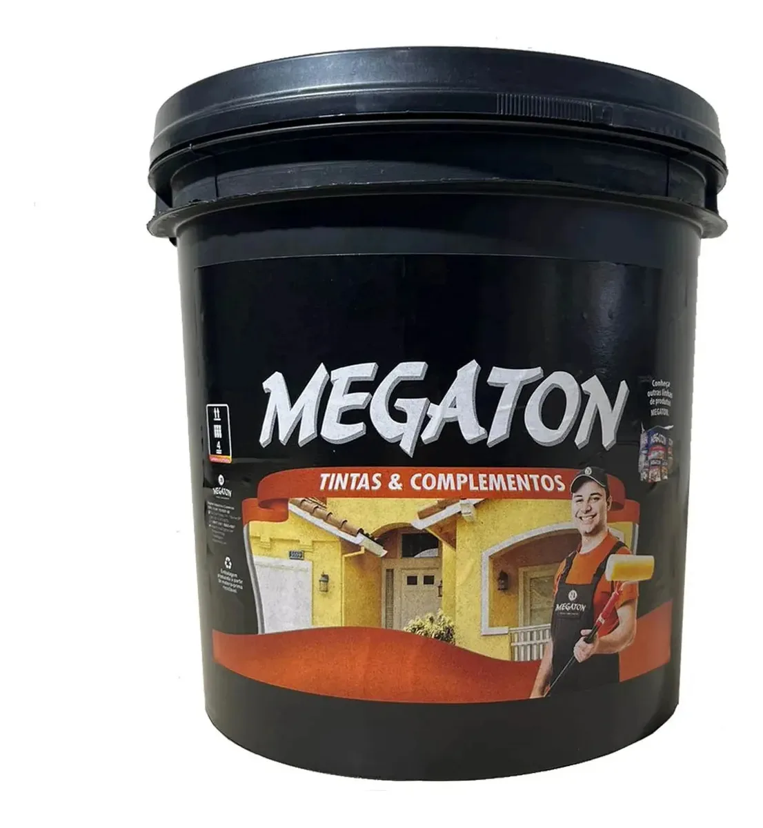 Balde Textura Rústica Megaton Branco 23kg Rende 15m2