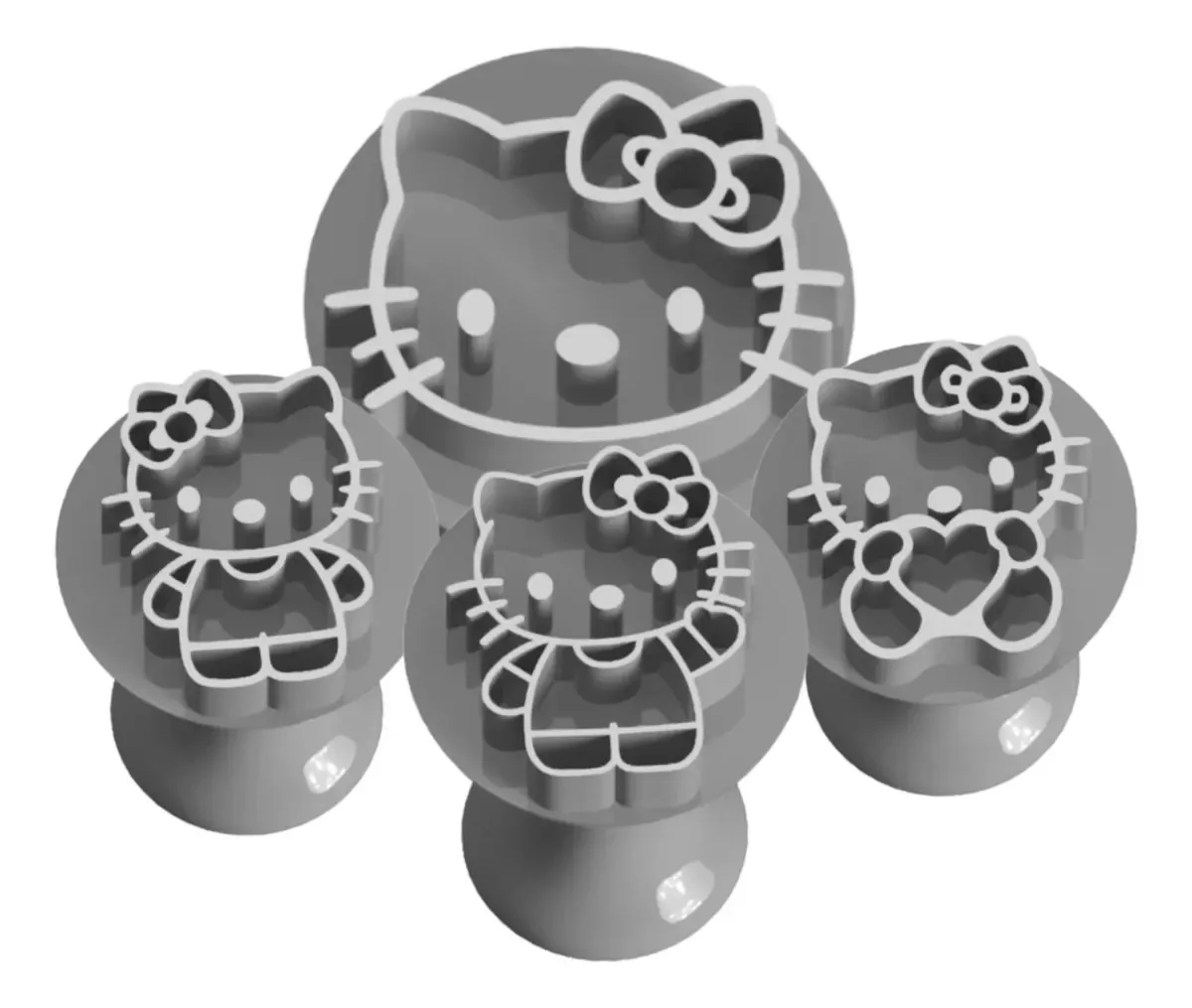 Carimbo Para Doces E Brigadeiro Hello Kitty