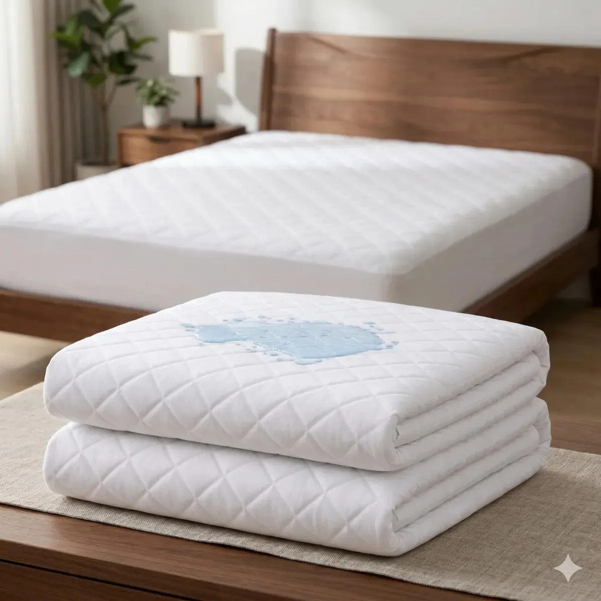 Kit 2 Protetores Colchão Impermeável Casal Matelado Macio Branco Matelado Casal
