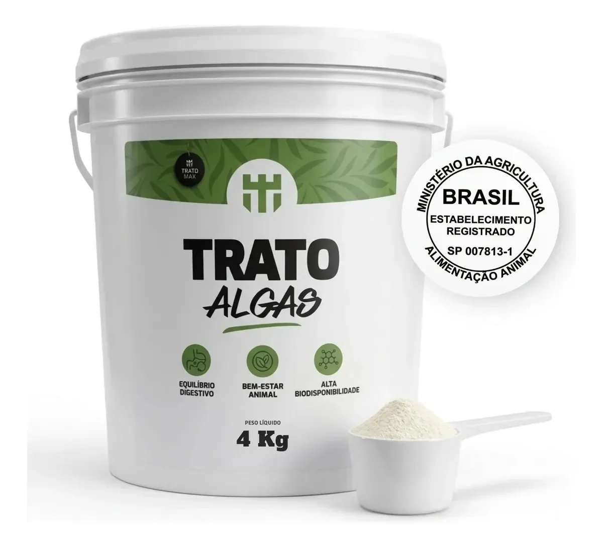 Balde 20kg Suplemento Probiótico Tratomax FEZTEZZO À Base De Algas Marinhas Para Nutrição De Cavalos Equinos Gado Bovinos E Ovelhas Ovinos Aditivo Para Ração E Cocho