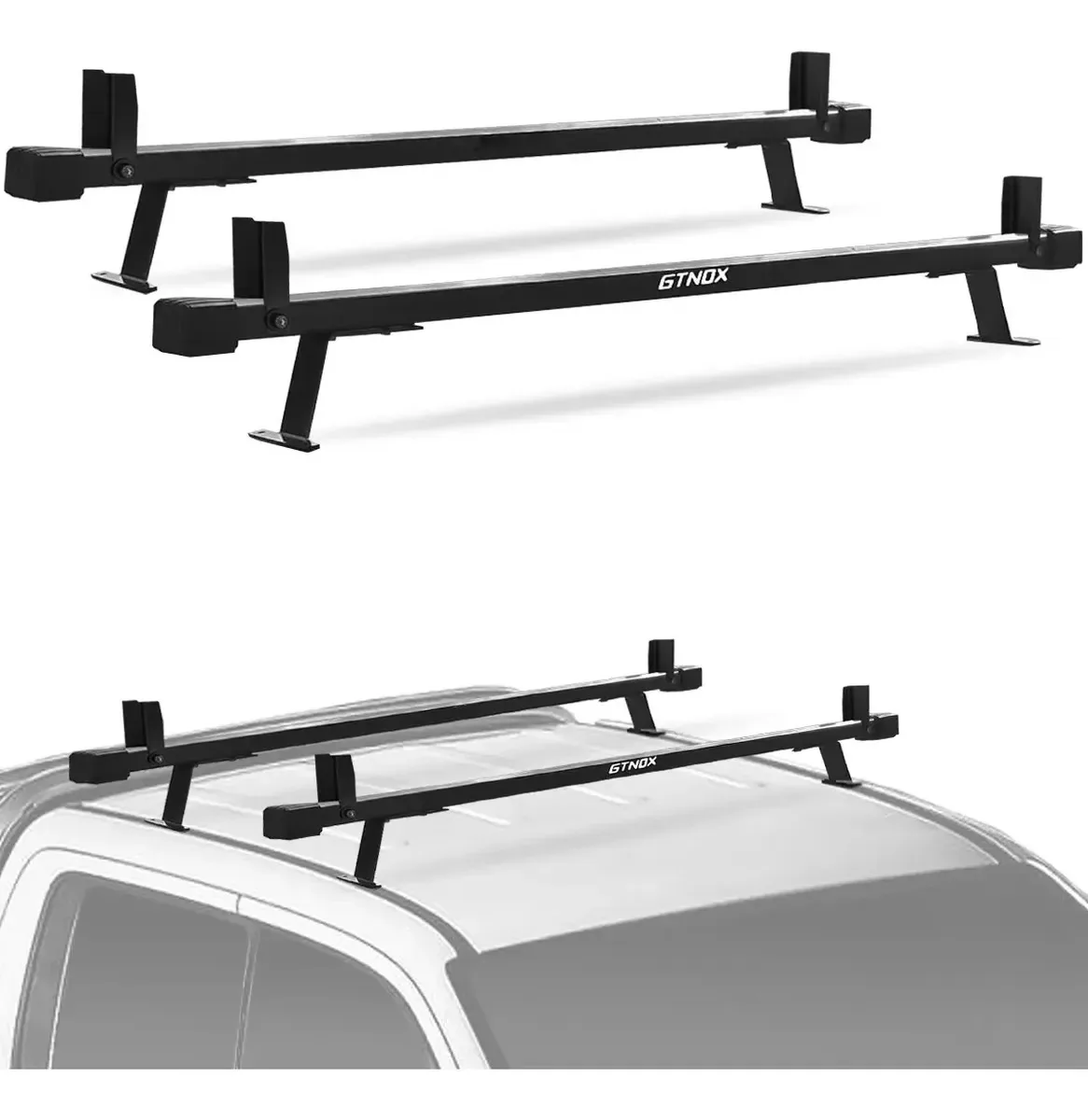 Rack Travessa Teto Universal Picapes Grandes 1,20m Preto