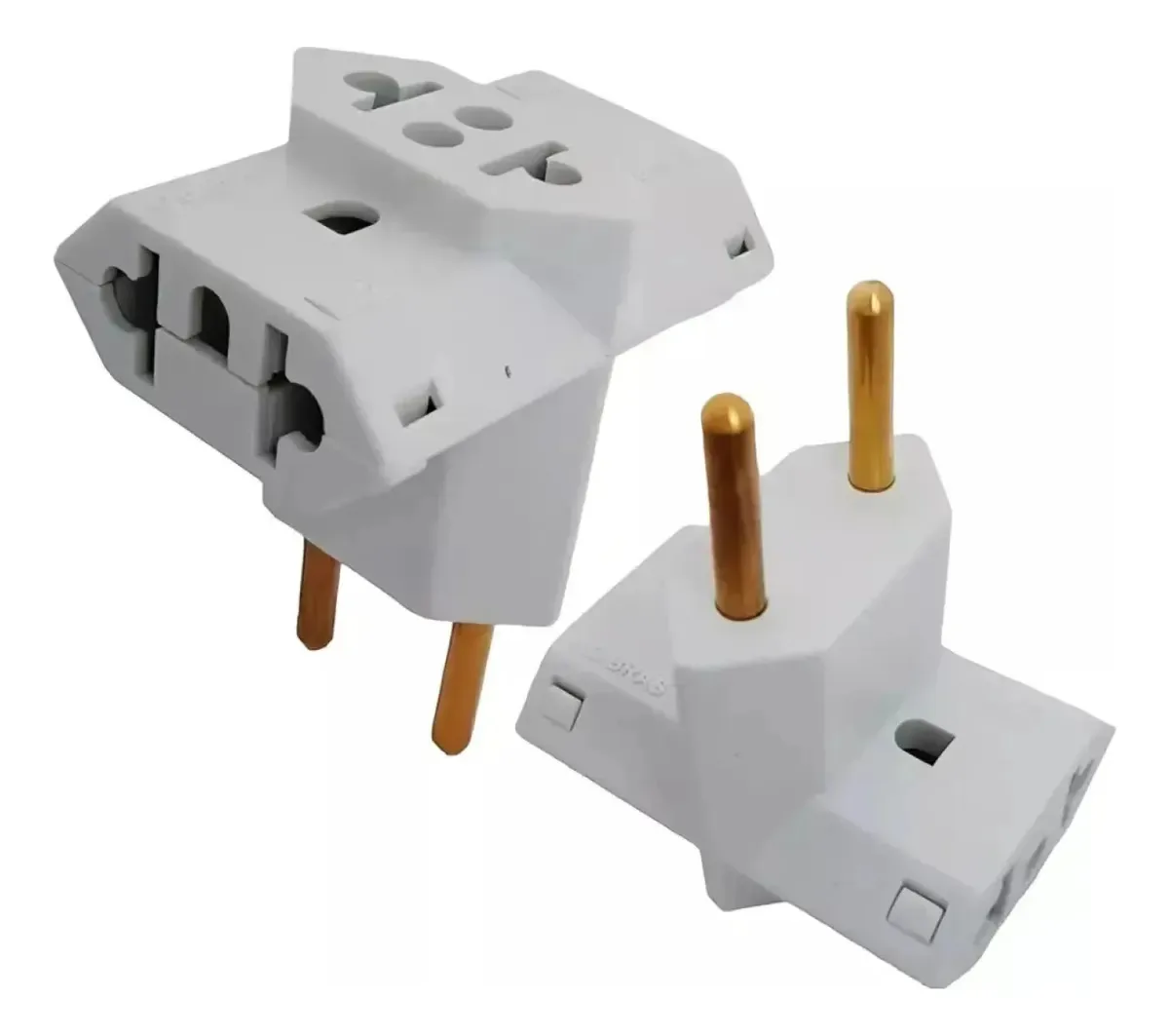 Adaptador Plugue De Tomada Benjamim T Com 3 Entradas