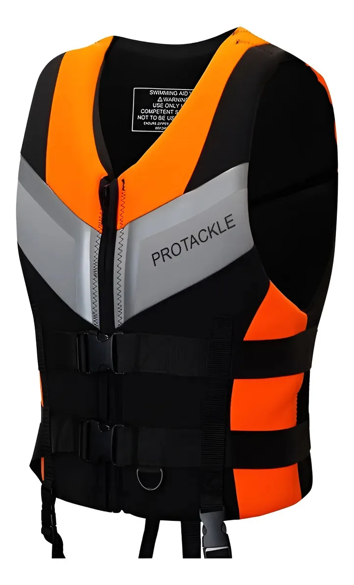 Colete Salva-vidas De Neoprene Homologado Para Jet Ski Cor Naranja Tamanho M