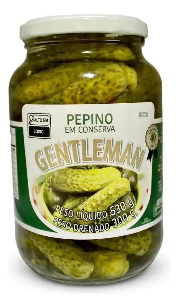 Pepino Conserva Gentleman 300g Pote