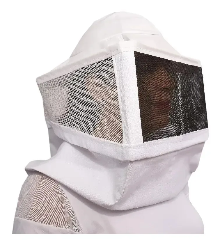 Máscara Com Chapéu Em Brim Algodão Para Apicultura Abelha U